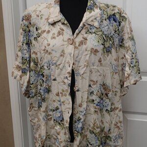 Kore City Blues Ladies Button Down Shirt Size 26